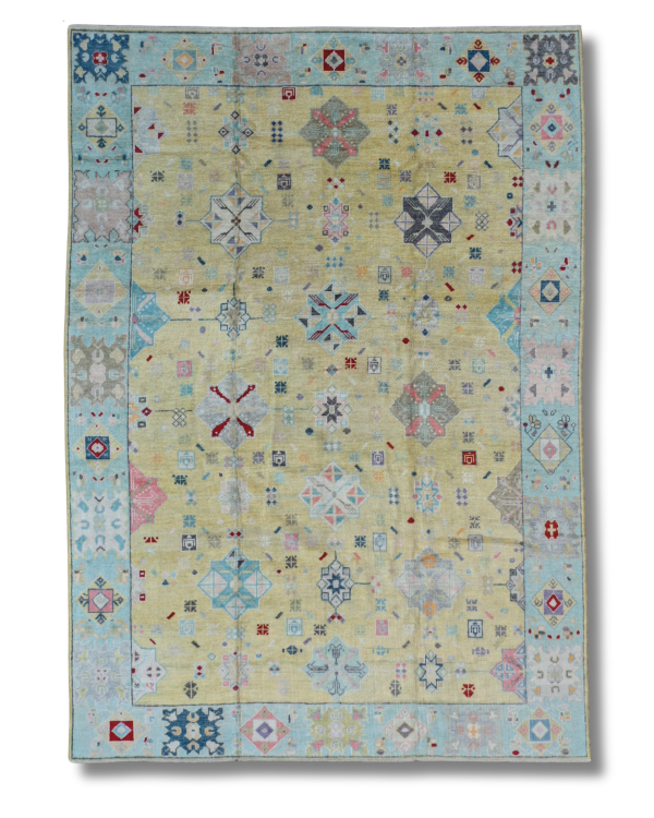 10x14 Yellow Oushak Rug