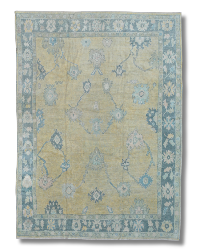 10x14 Tan Oushak Rug