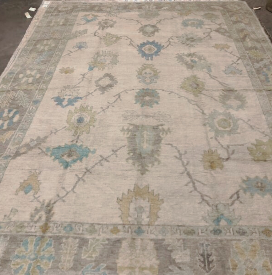 10x14 Ivory Oushak Rug