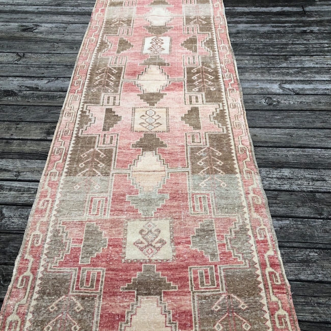 4x14 Muted Red Vintage Runner