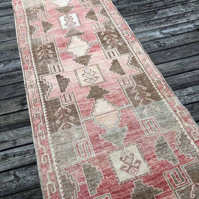 4x14 Muted Red Vintage Runner