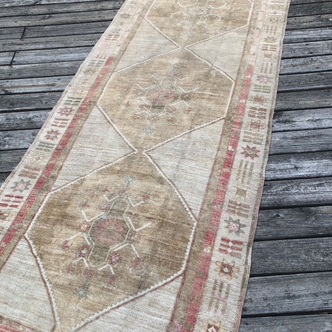 4x10 Turkish Vintage Runner Rug