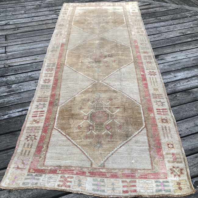 4x10 Turkish Vintage Runner Rug