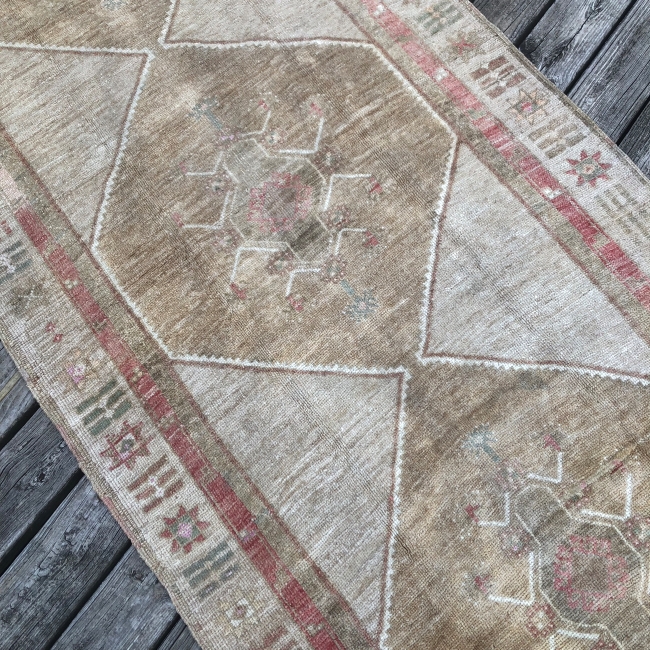 4x10 Turkish Vintage Runner Rug
