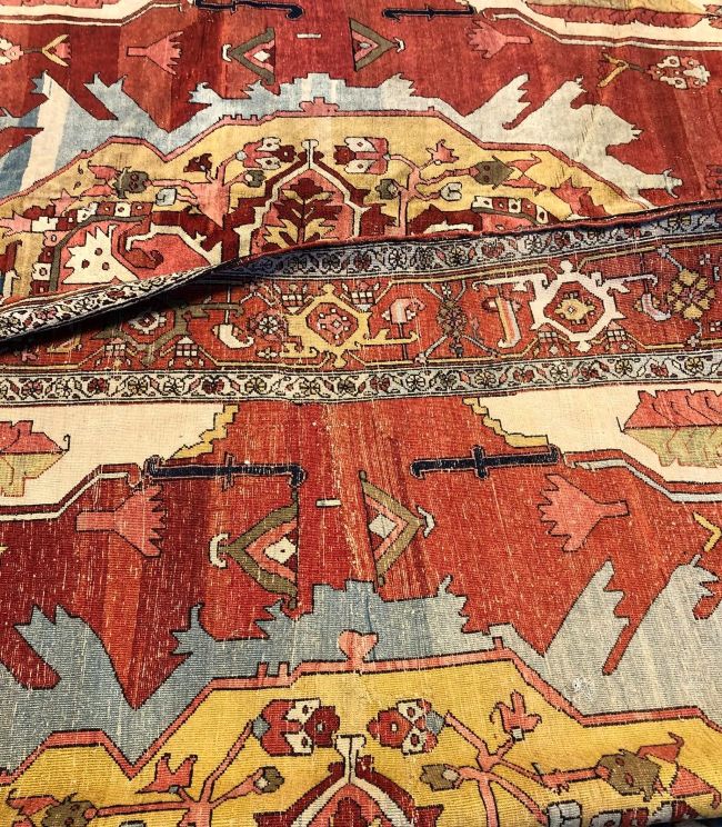 10x12 Antique Serapi Rug