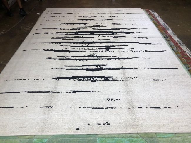 9x12 Handmade Modern Hemp Rug