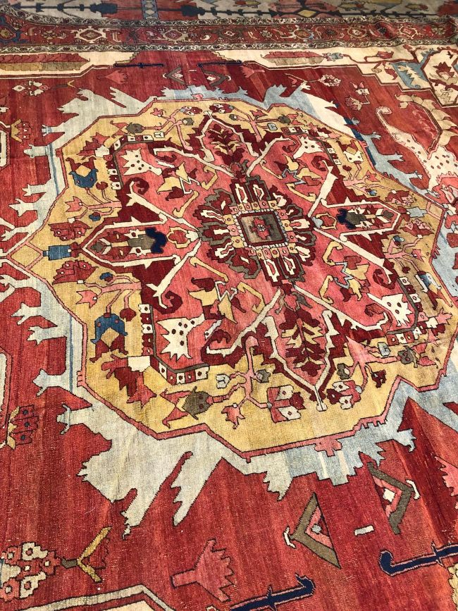 10x12 Antique Serapi Rug