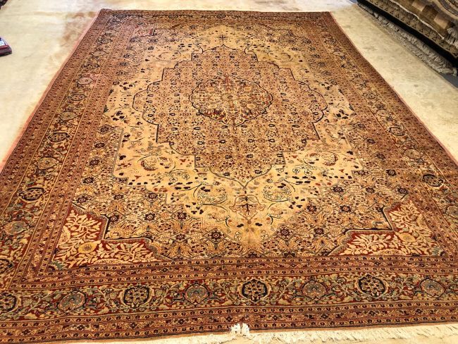 9x12 Rare Antique Tabriz