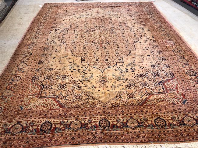 9x12 Rare Antique Tabriz