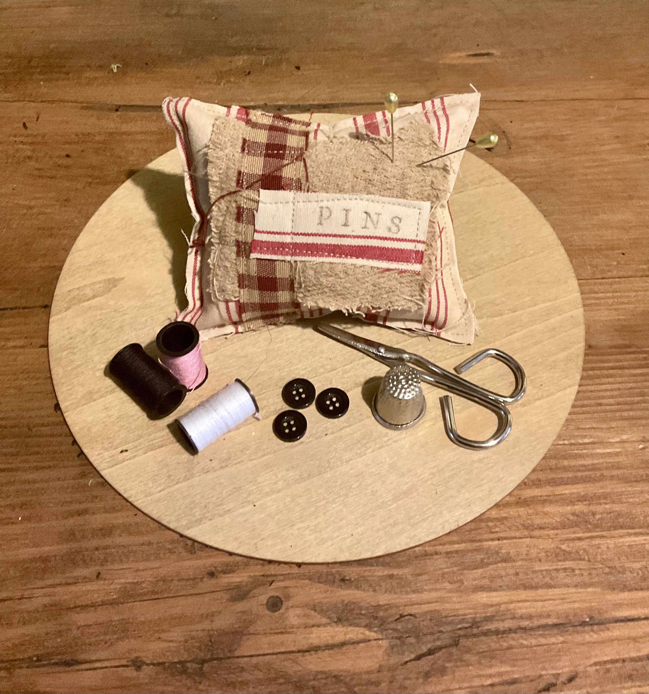 Primitive pin cushion