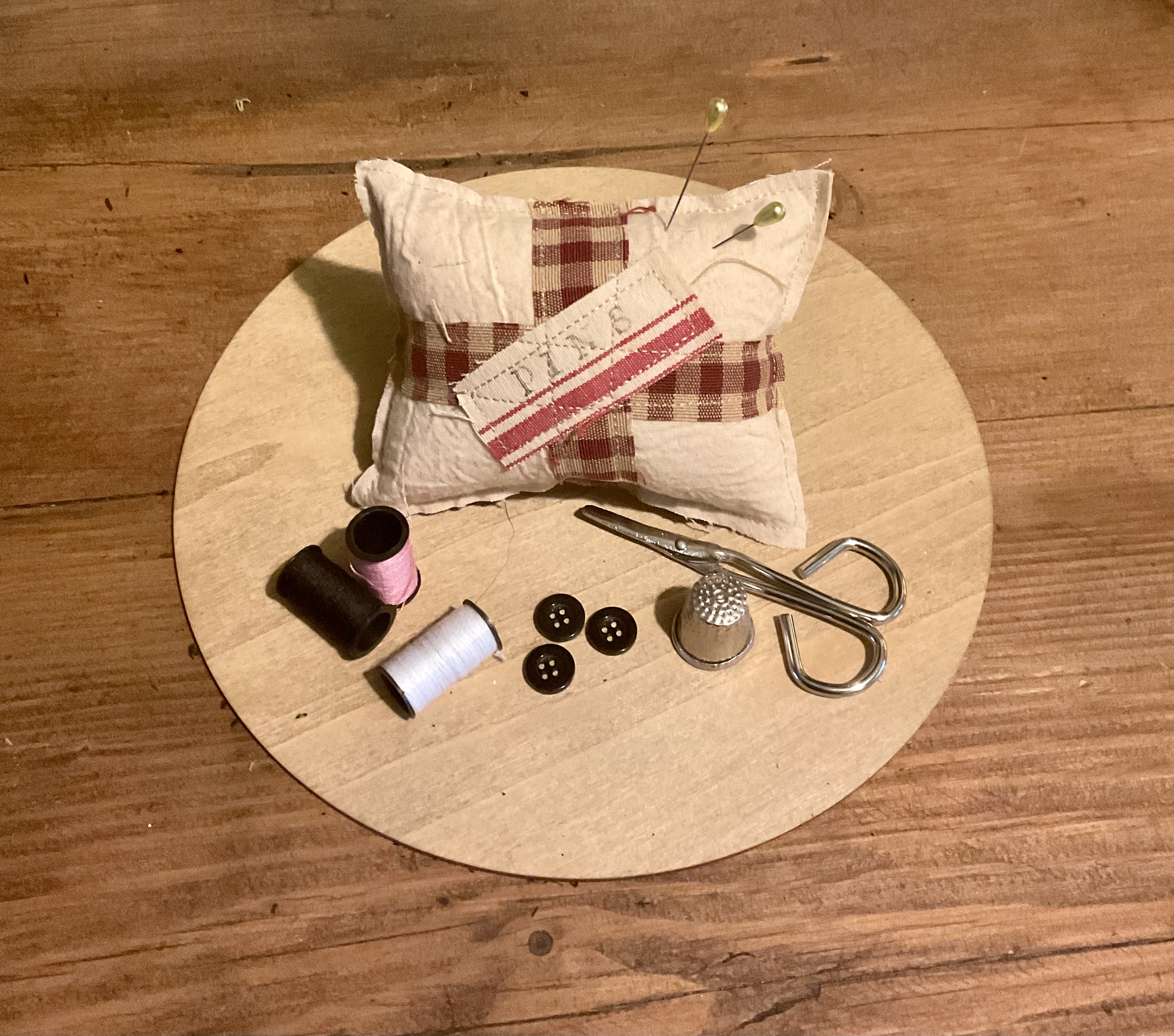 Primitive pin cushion