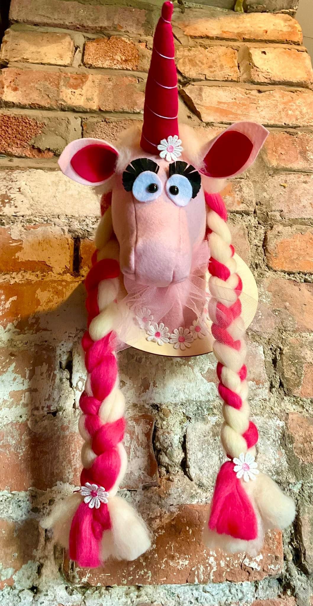 Faux taxidermy Unicorn.