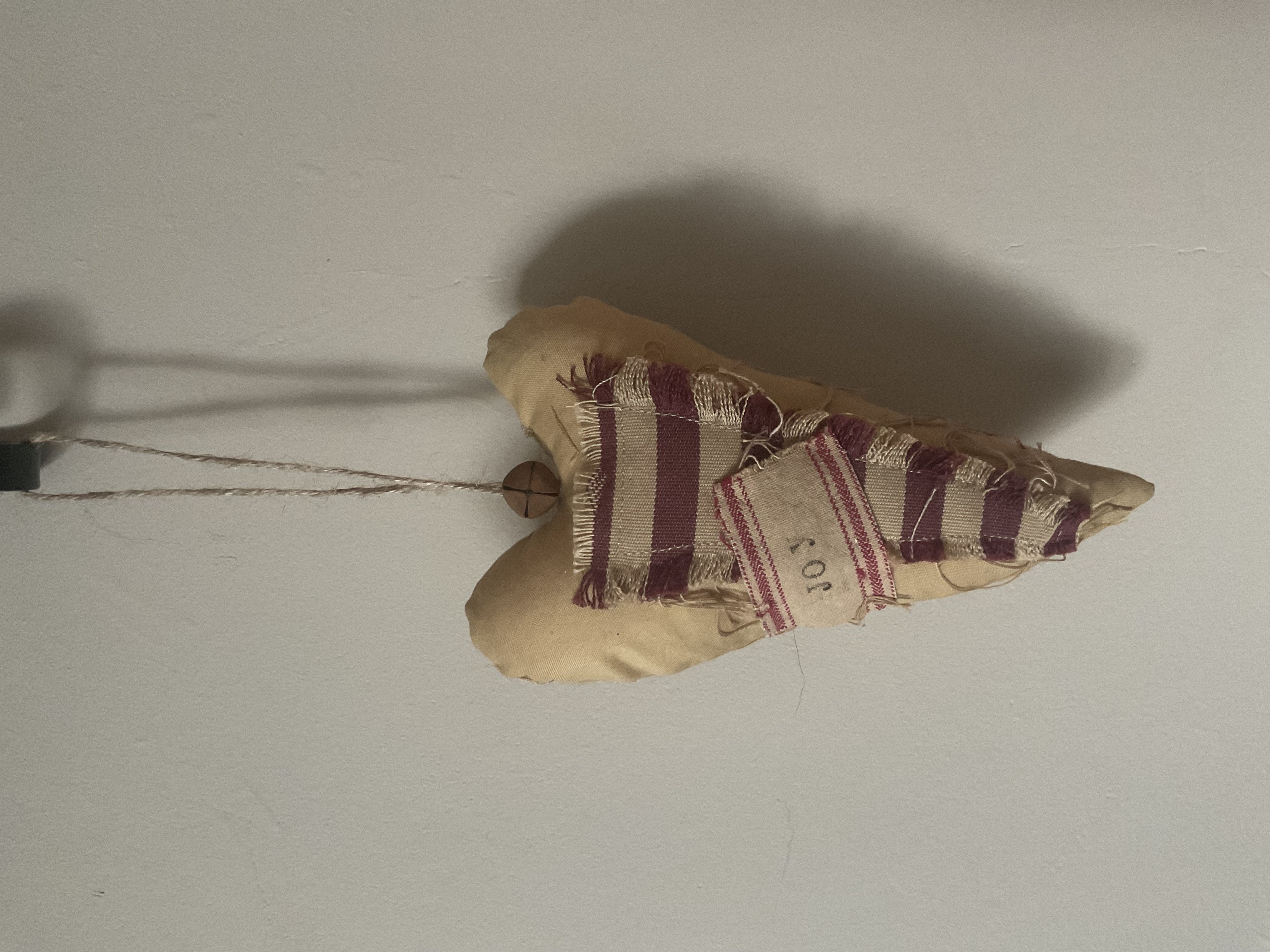 Handcrafted Fabric Heart Ornament
