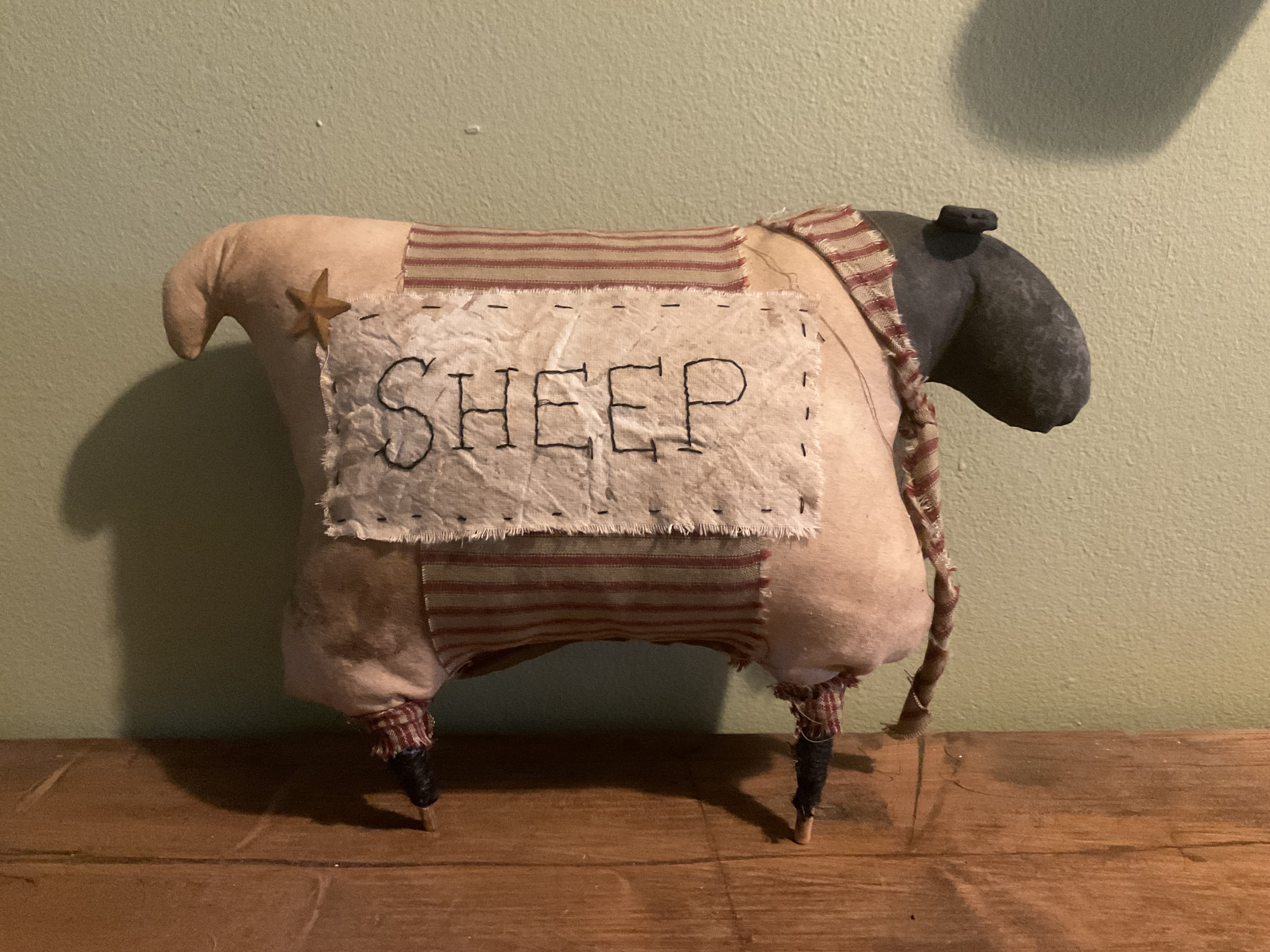 Handmade Sheep shelf sitter