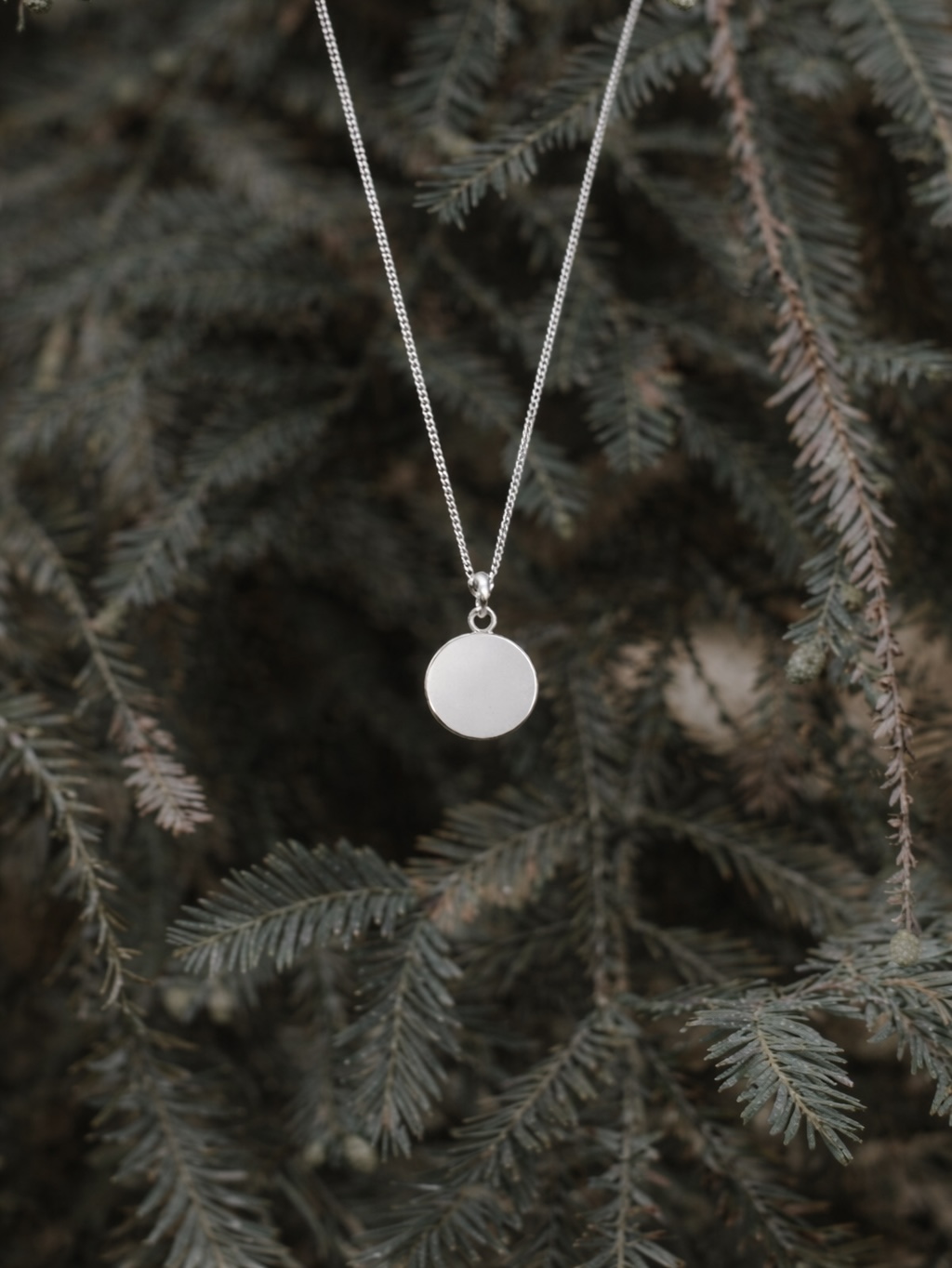 Sidabrinis 14mm apvalus pakabukas