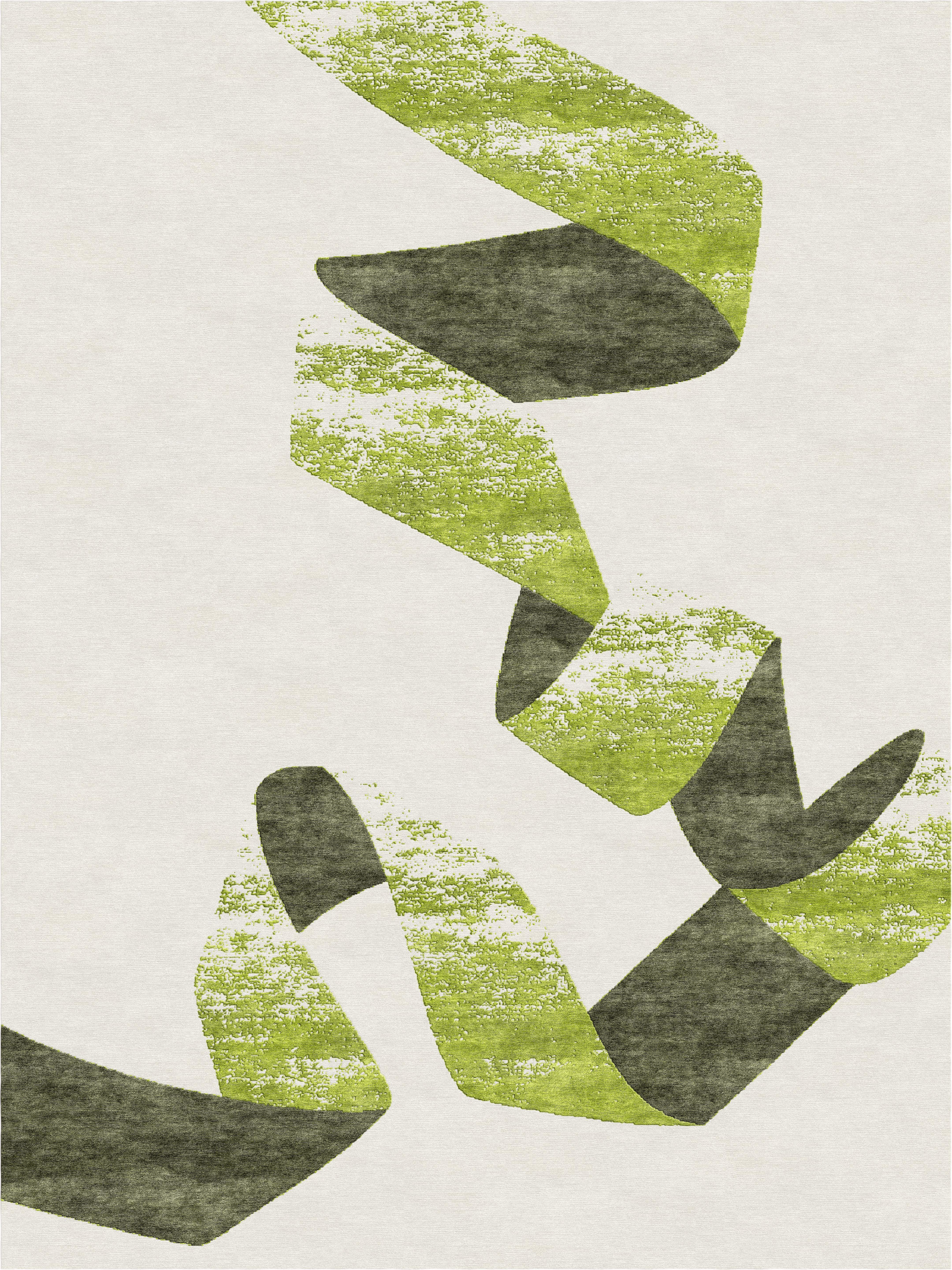 Olive Ribbon - Tibetan Rug