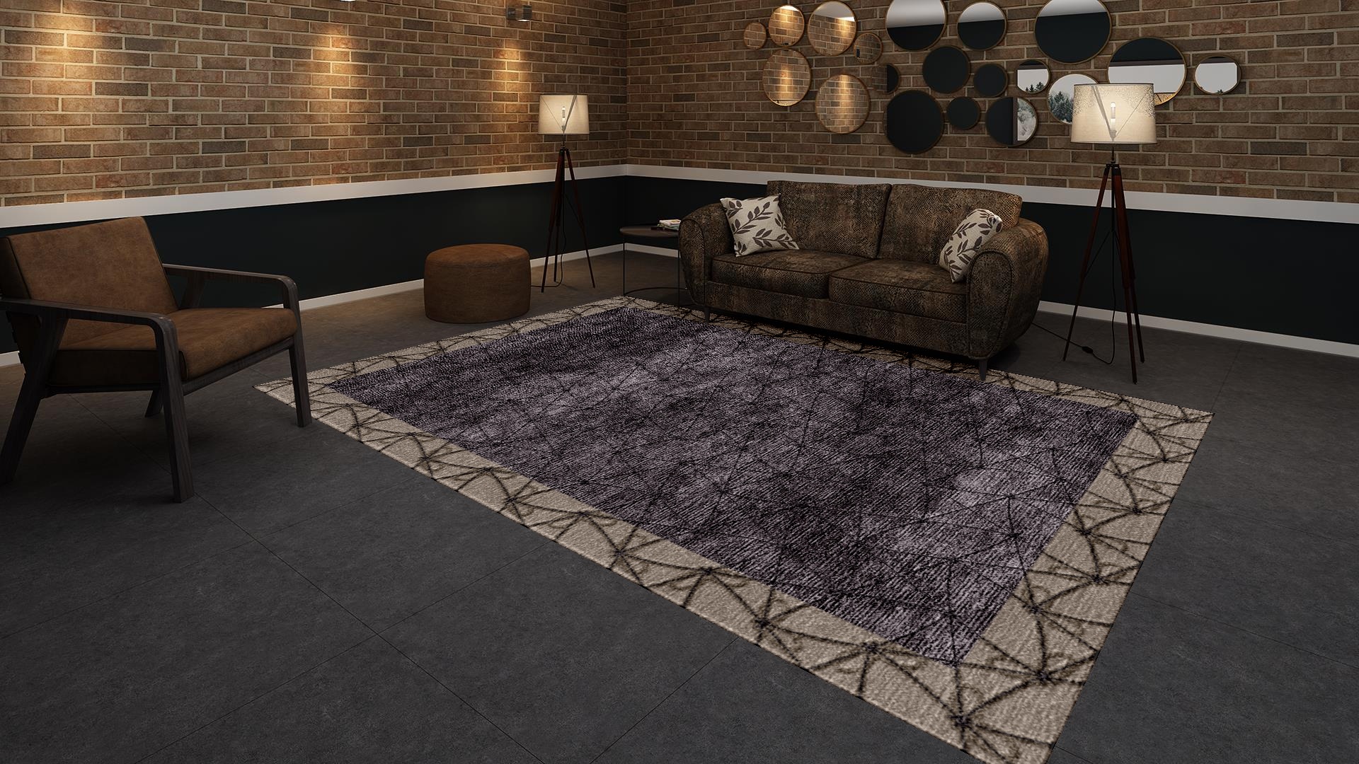 Ananta Knot Rug Choclate
