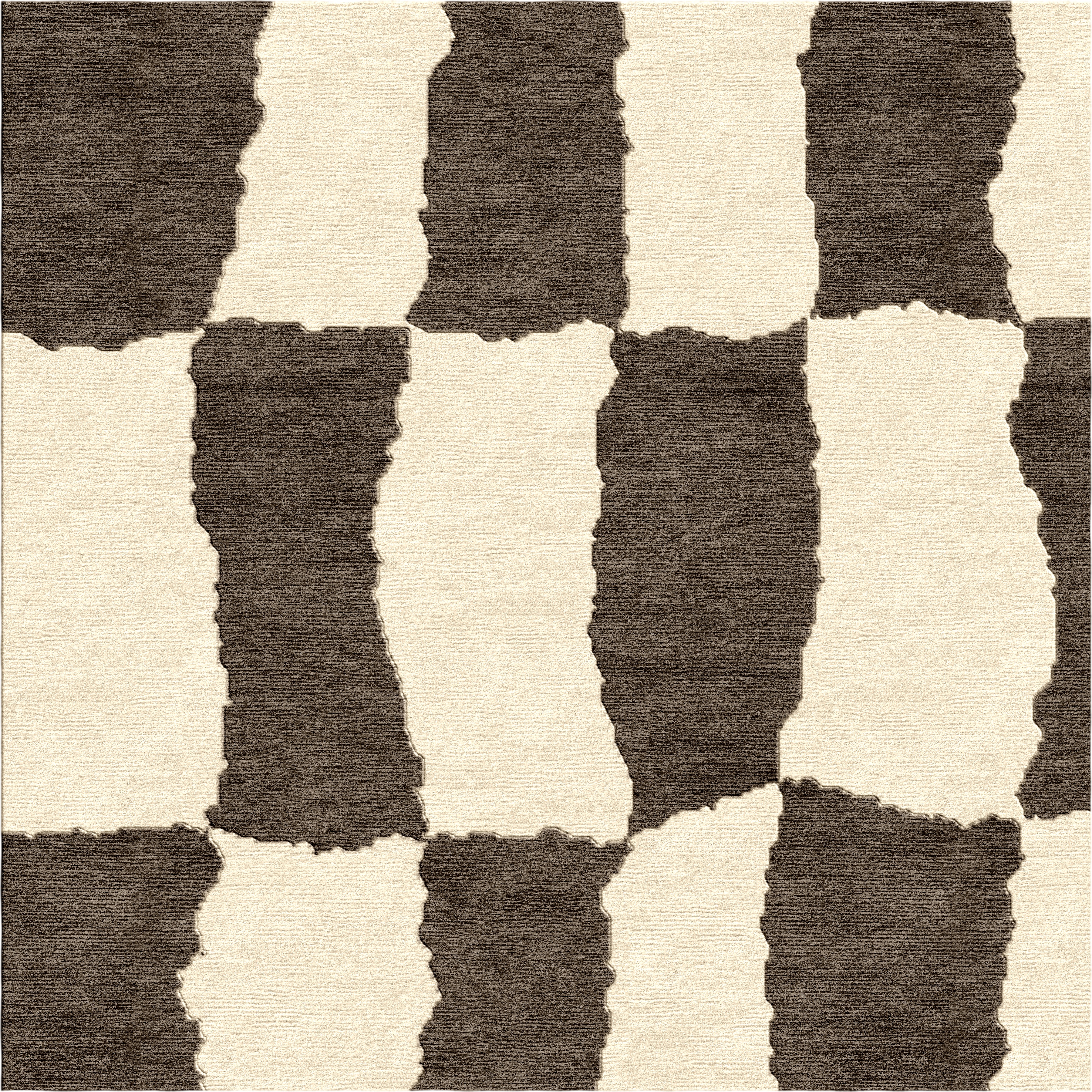 Shadow Check Ivory Choclate