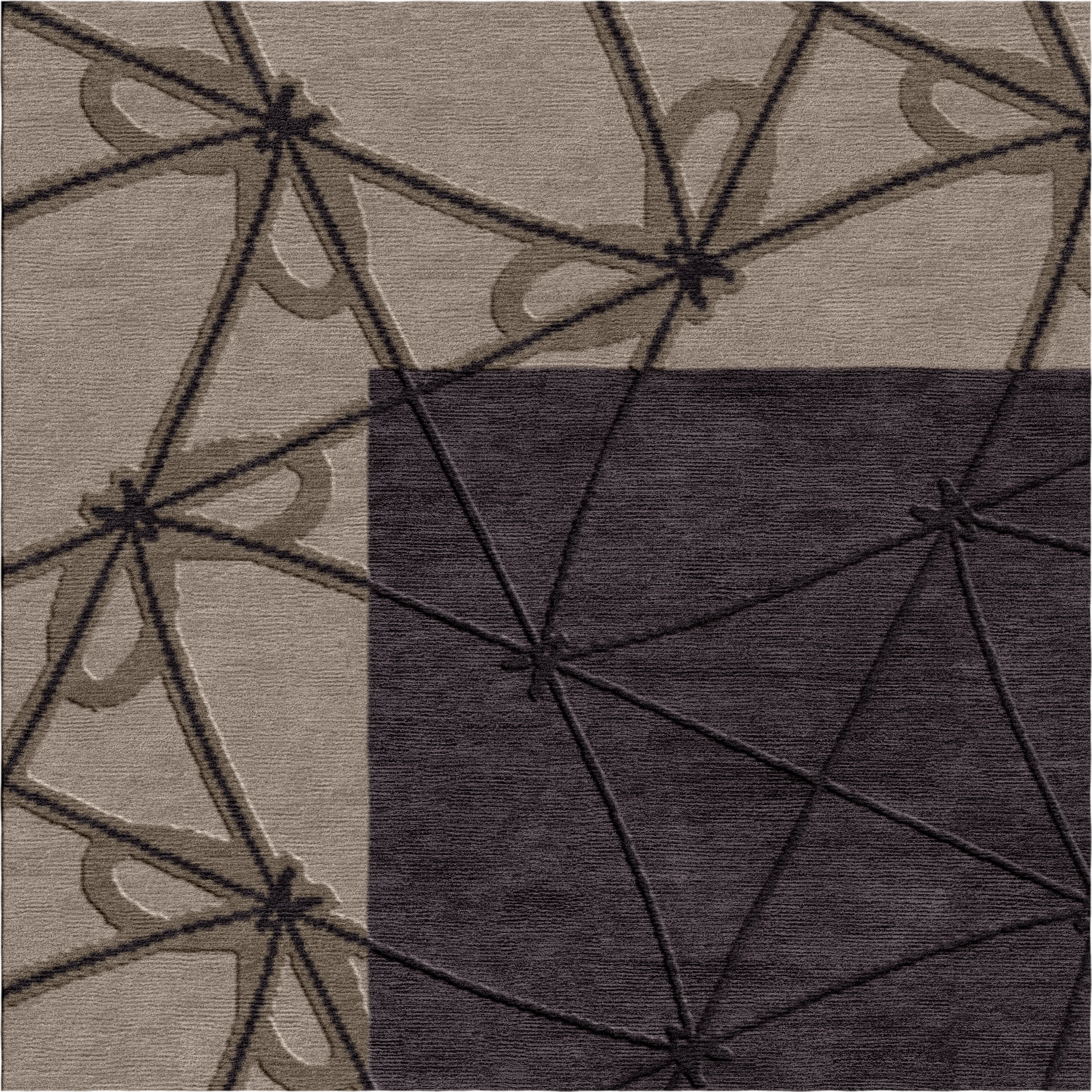 Ananta Knot Rug Choclate