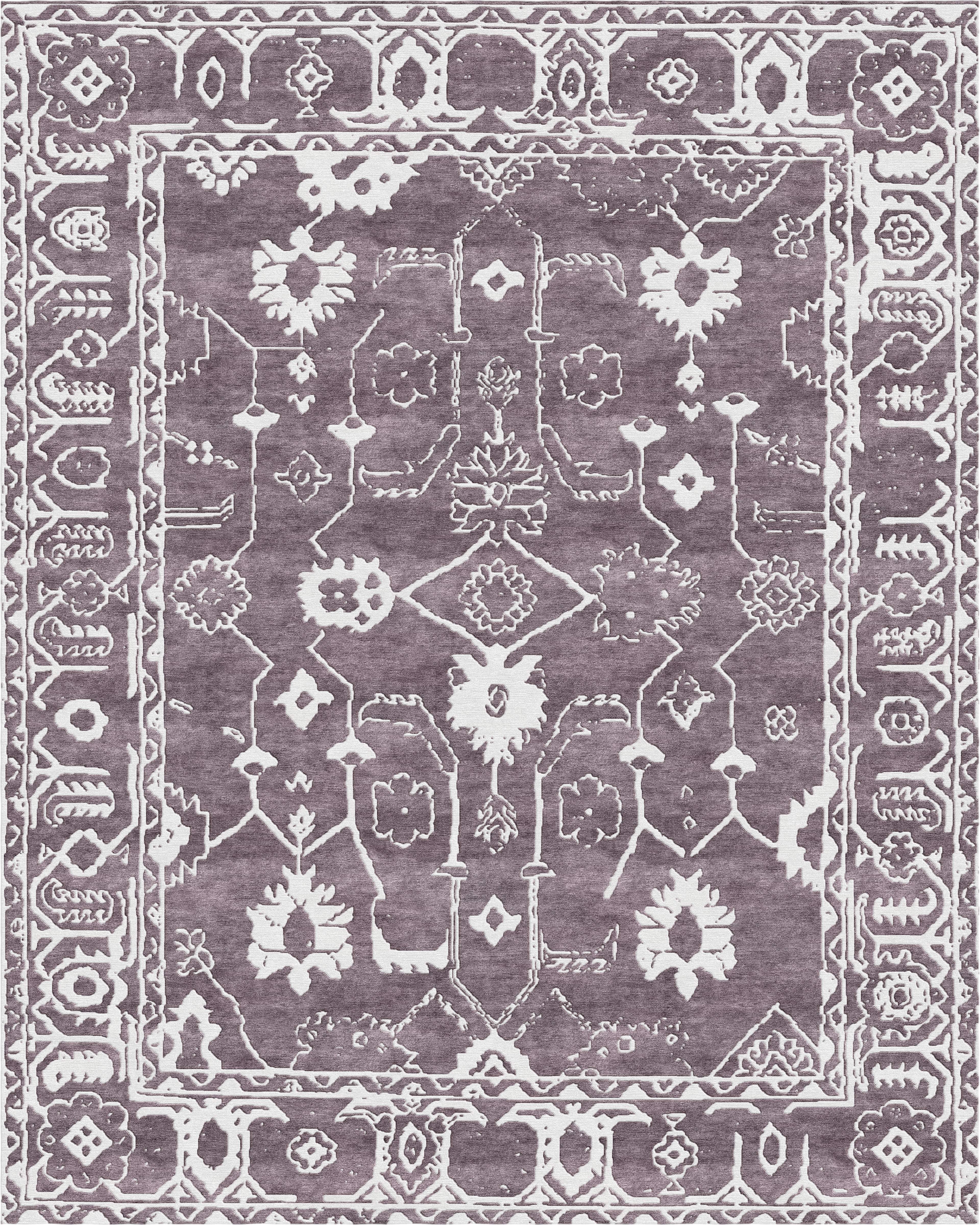Zariah Medallion Rug Lavender