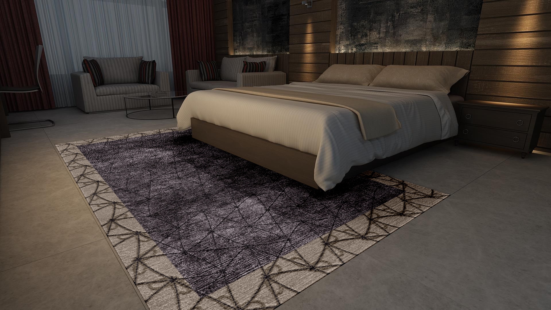 Ananta Knot Rug Choclate