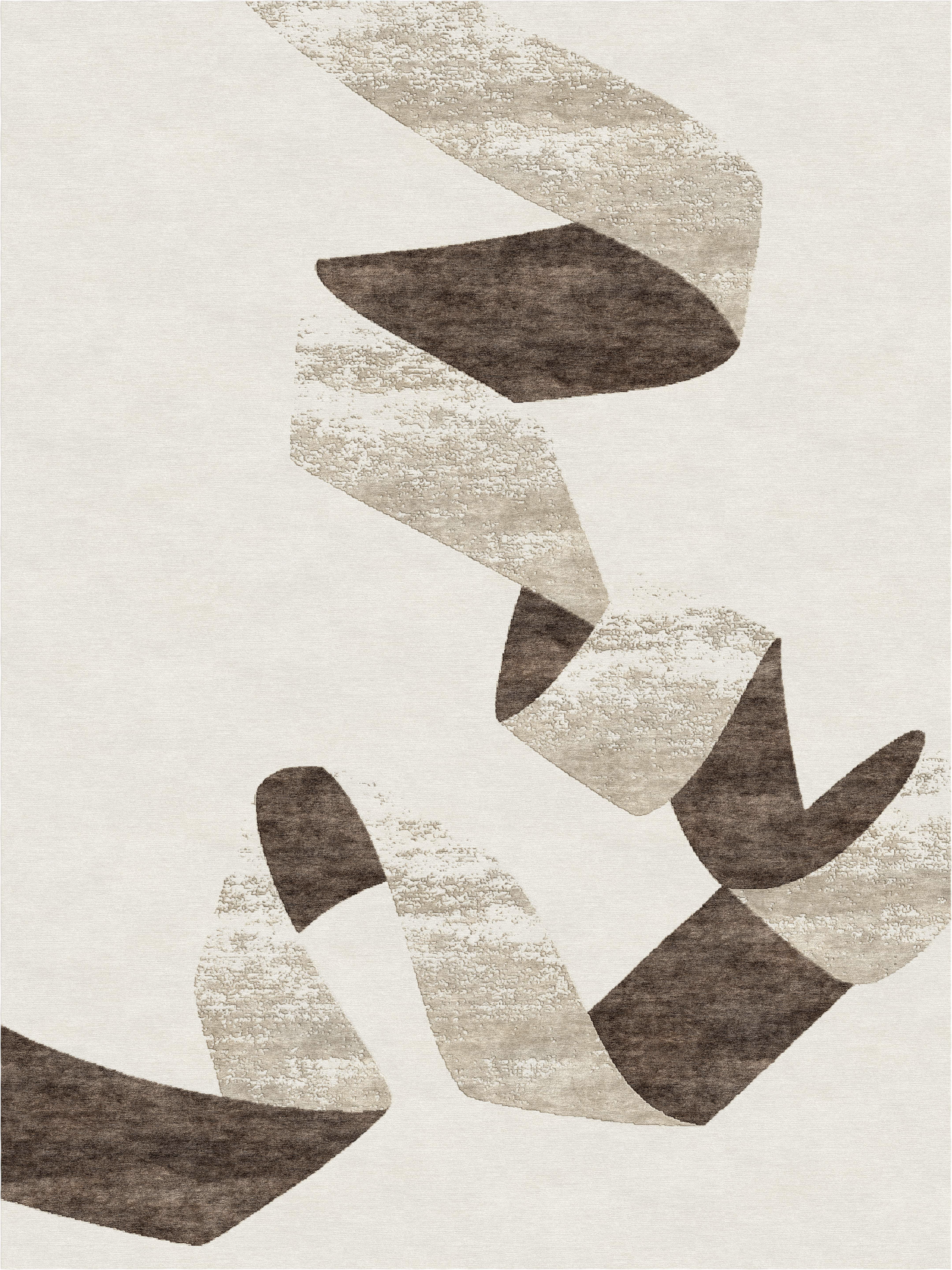 Beige Ribbon - Tibetan Rug