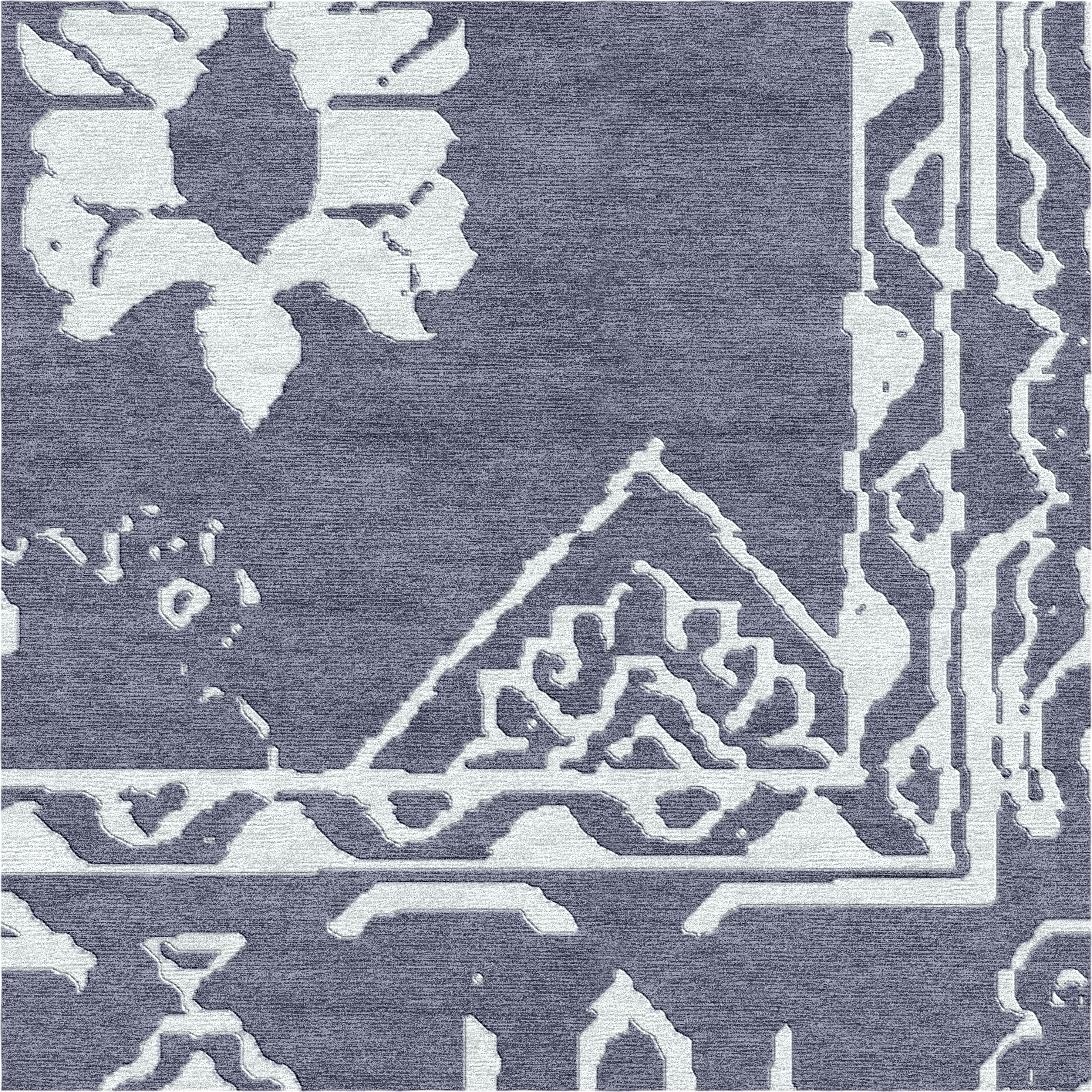 Zariah Medallion Rug Grey