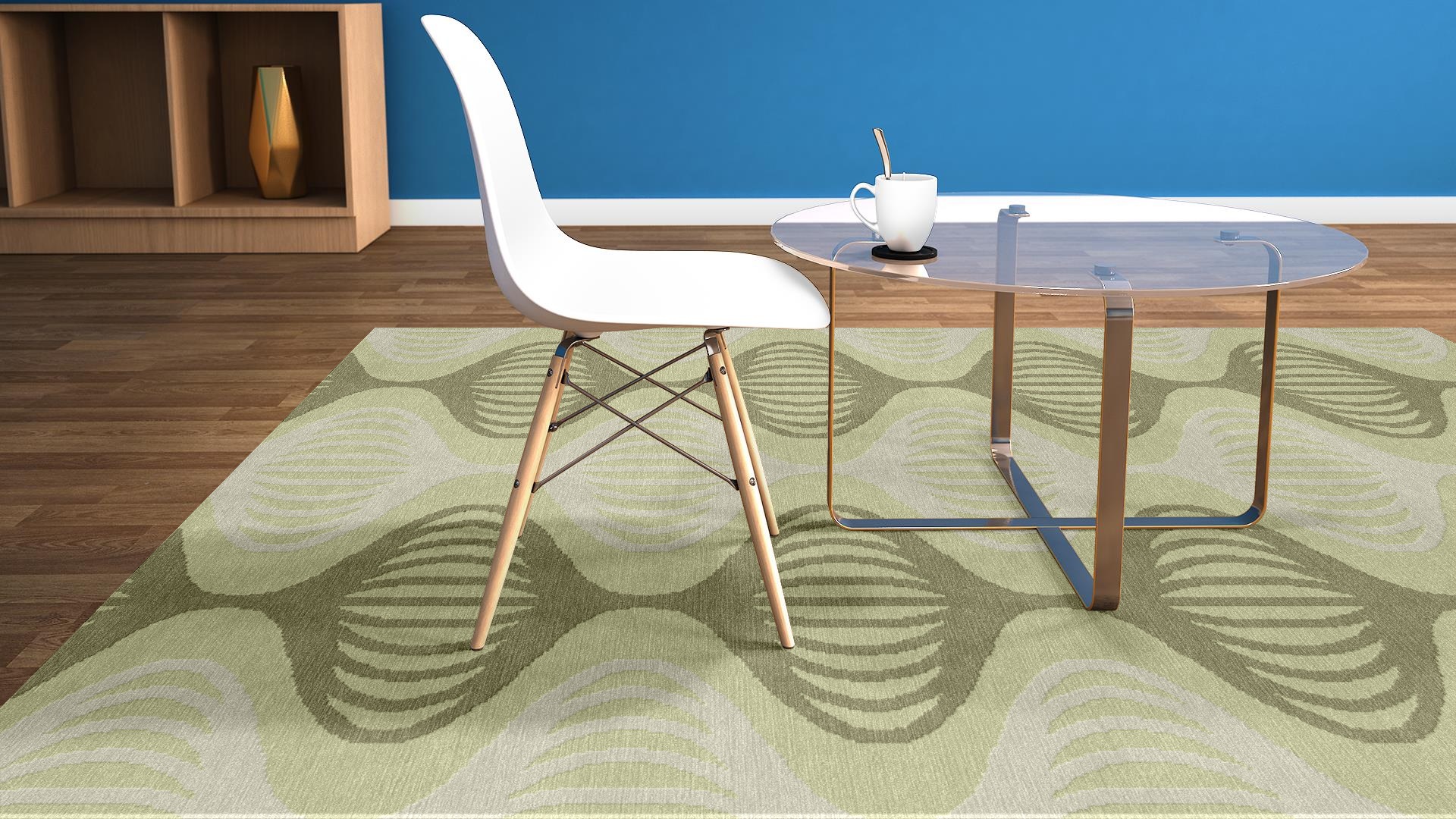 Ripple Loom Rug Sage