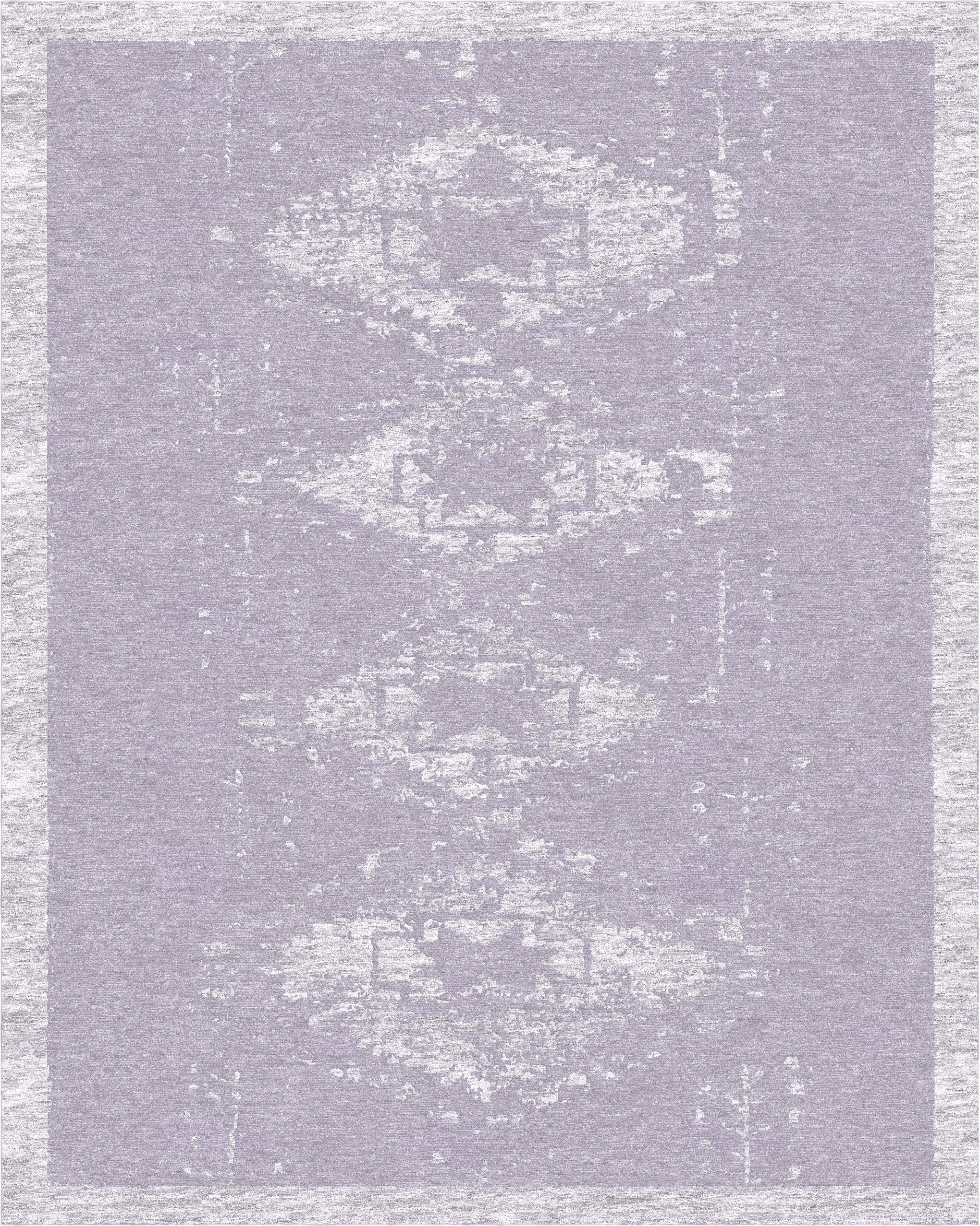 Medallion Echoes Purple - Tibetan Rug