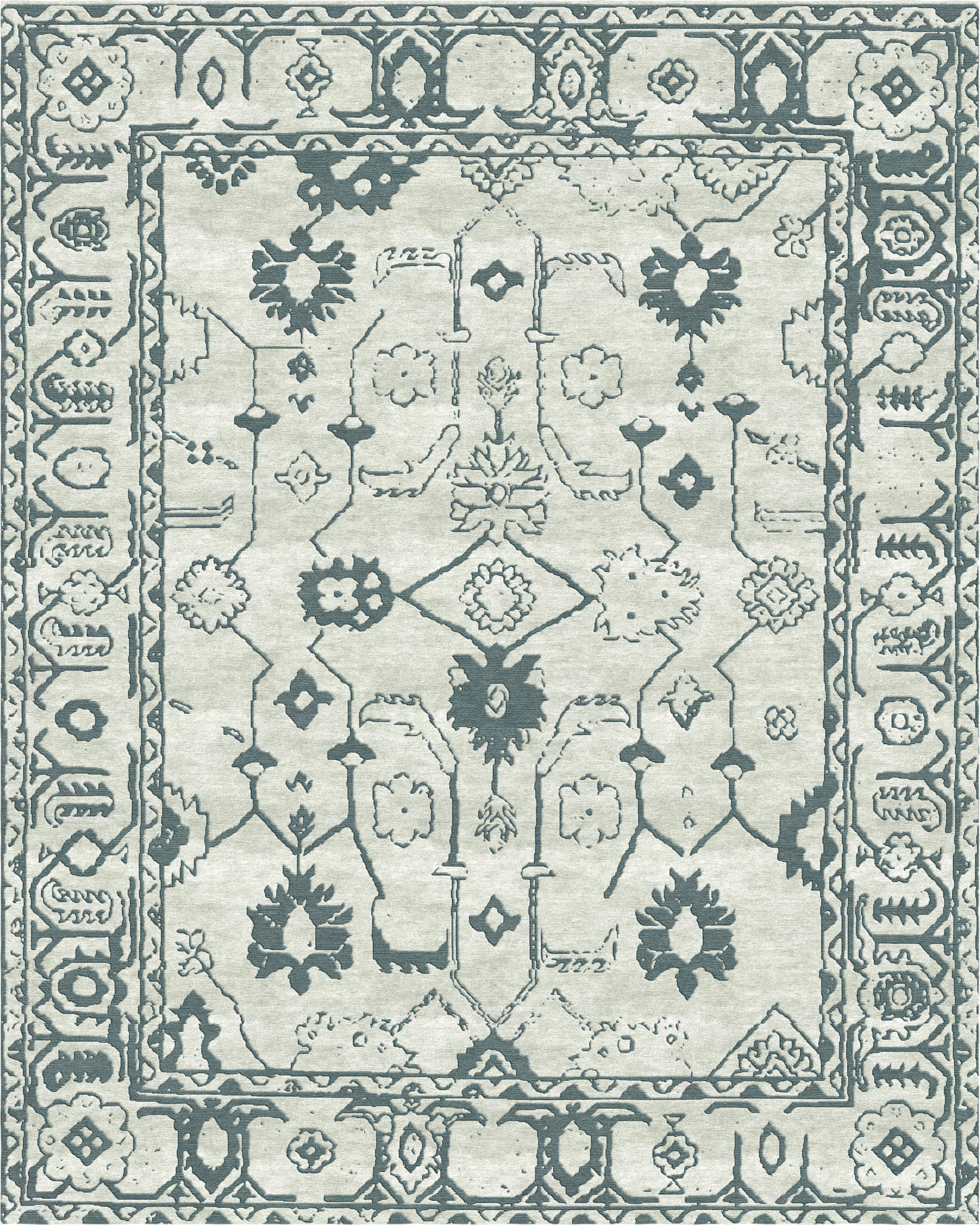 Zariah Medallion Rug Sage