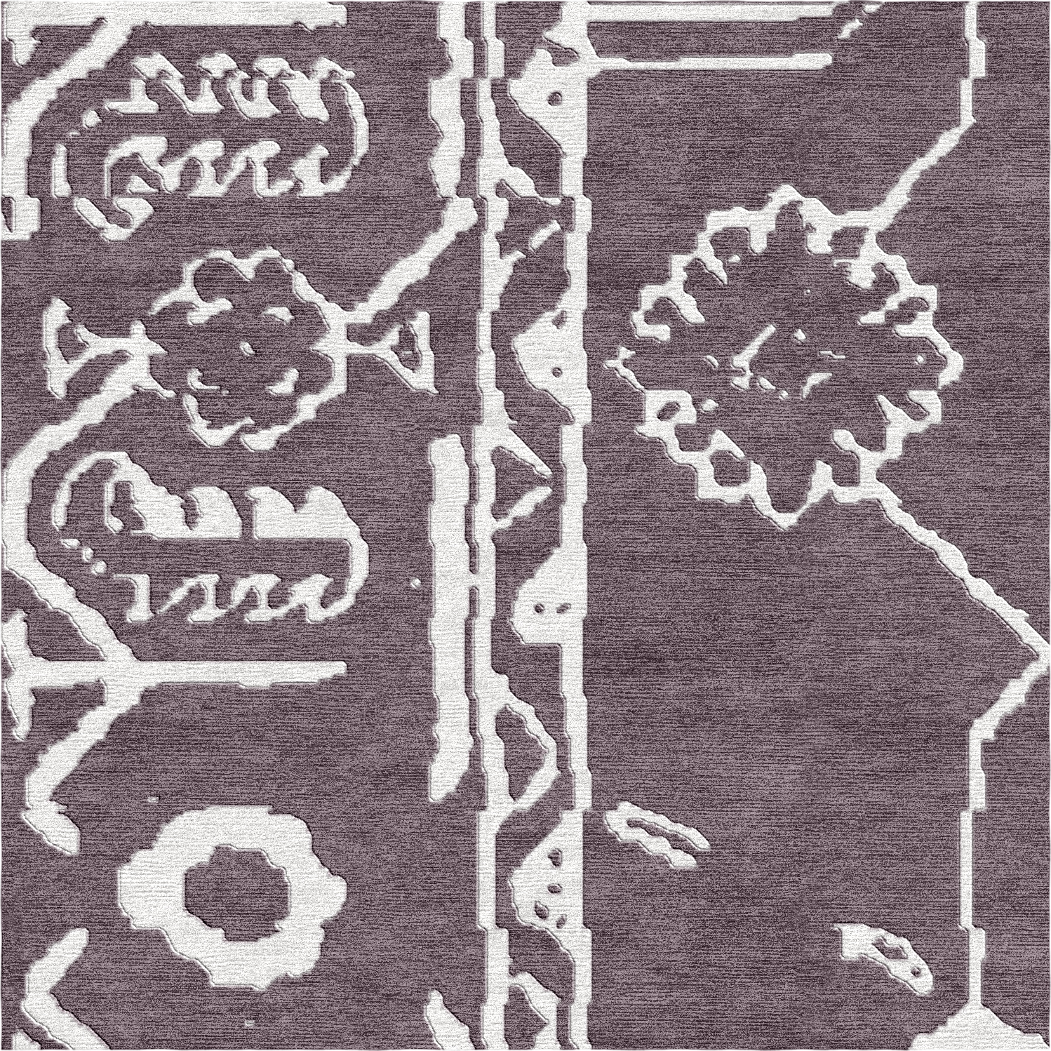Zariah Medallion Rug Lavender