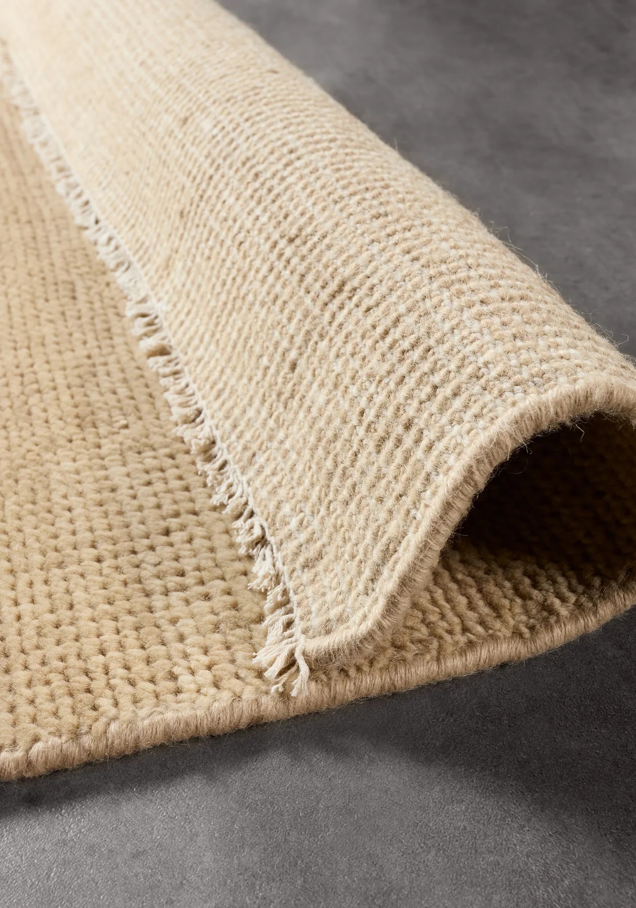 Plain Beige Rug