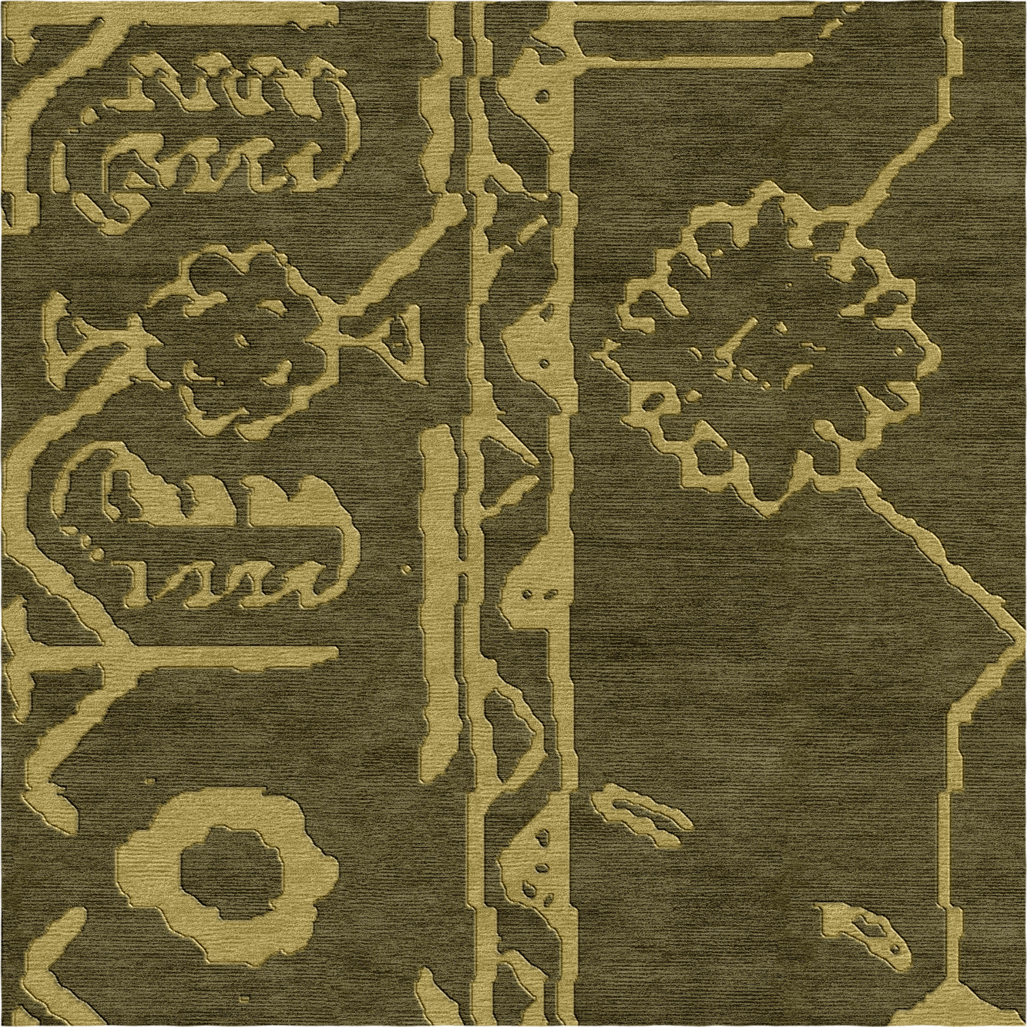 Zariah Medallion Rug Gold