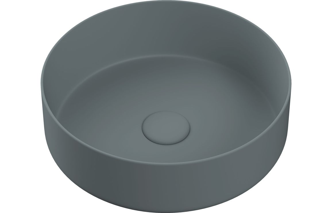 Matt Grey Ceramic Washbowl Vessel 355mm