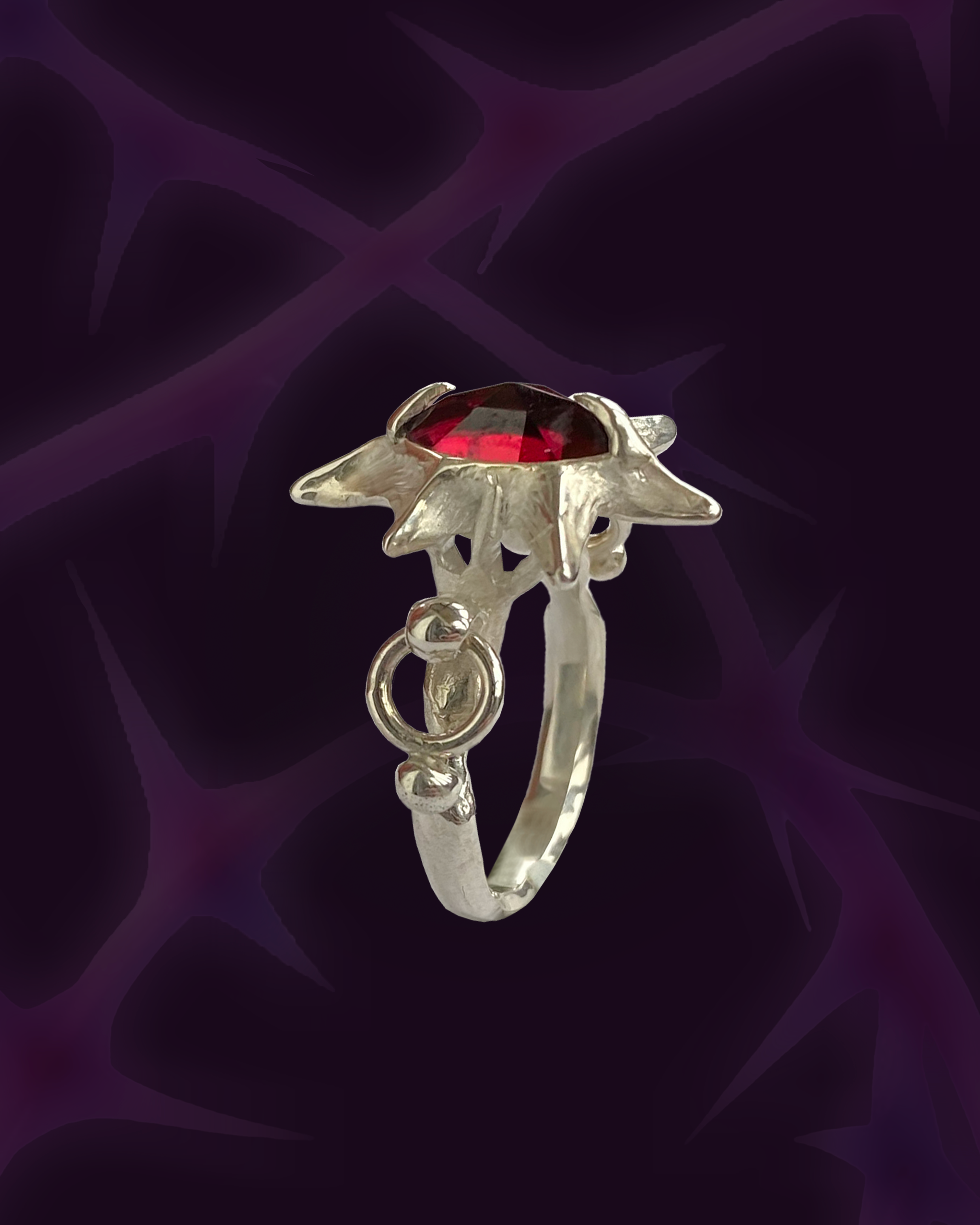 Pierced Star ring