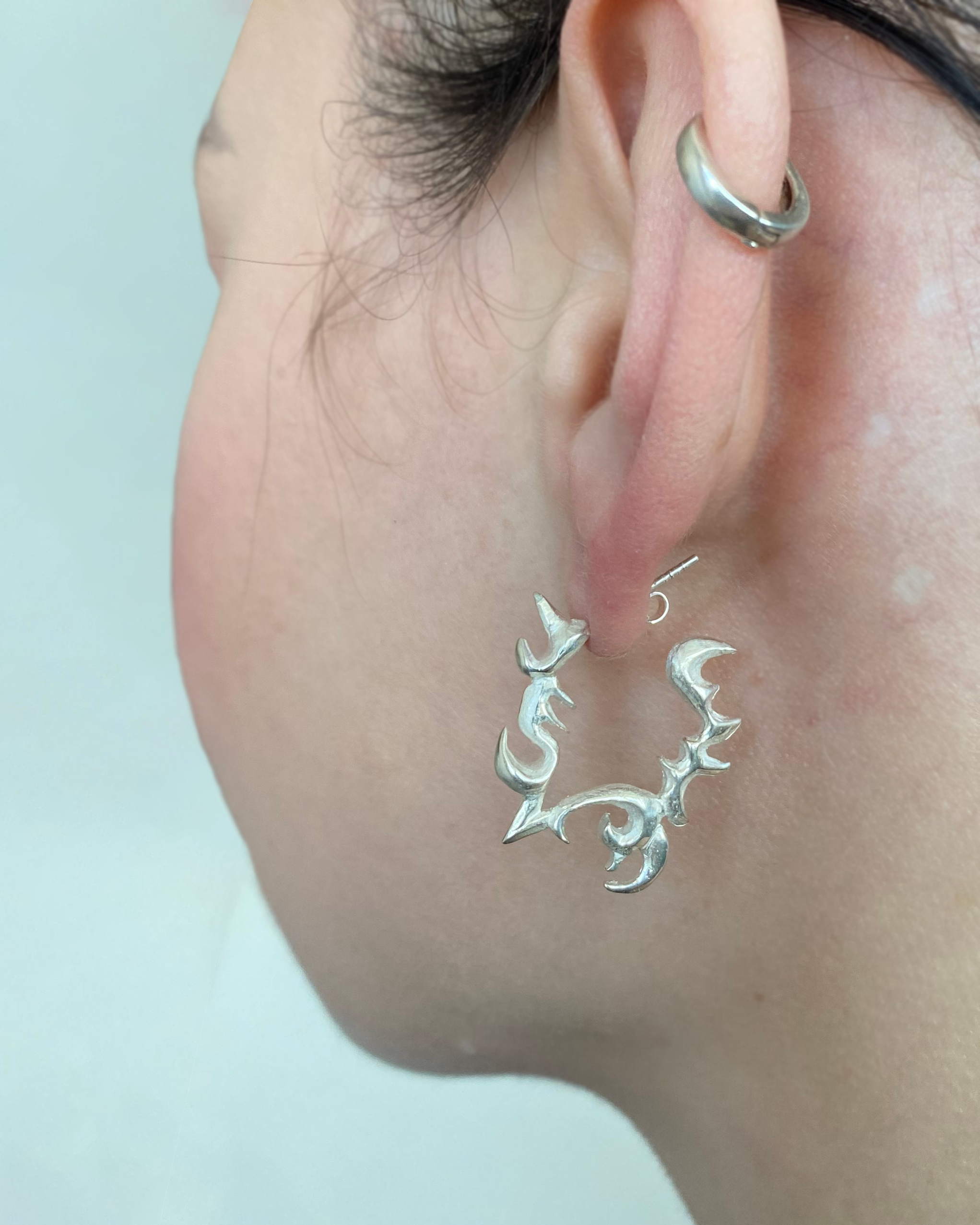 Core hoop earrings