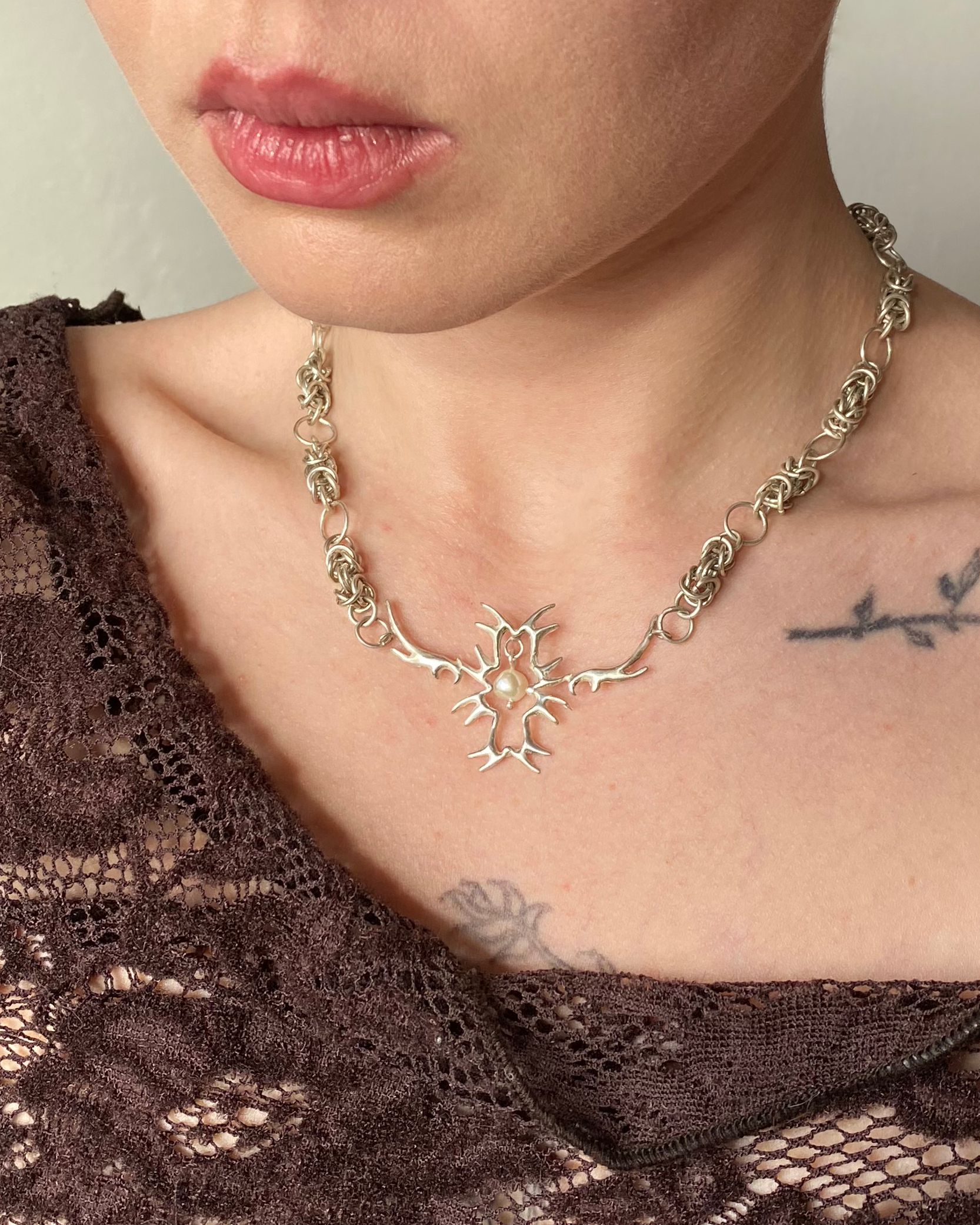 Chunky Silver Neo Tribal Chain