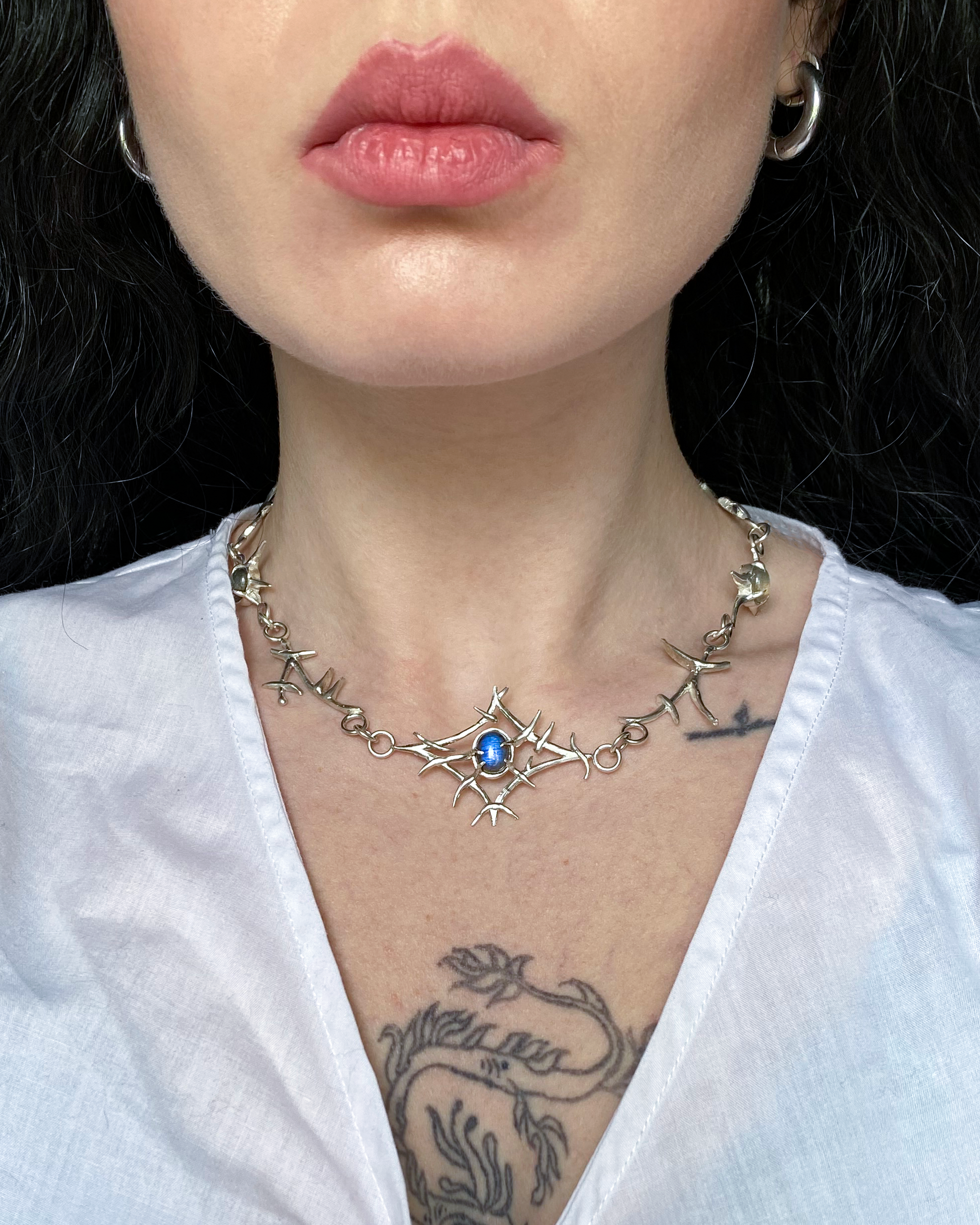 Night Sky in the Forest Necklace