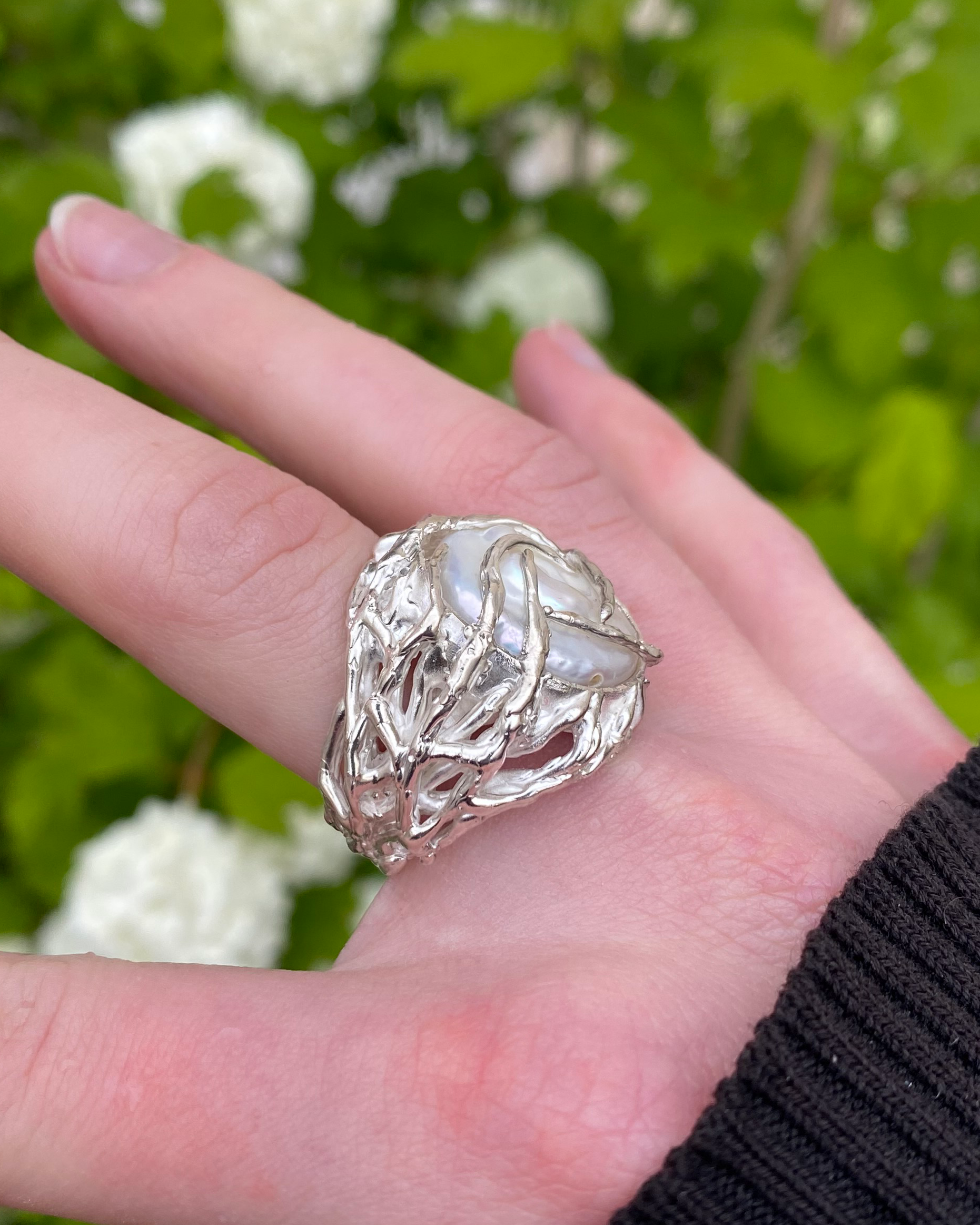 Chunky Pearl Ring