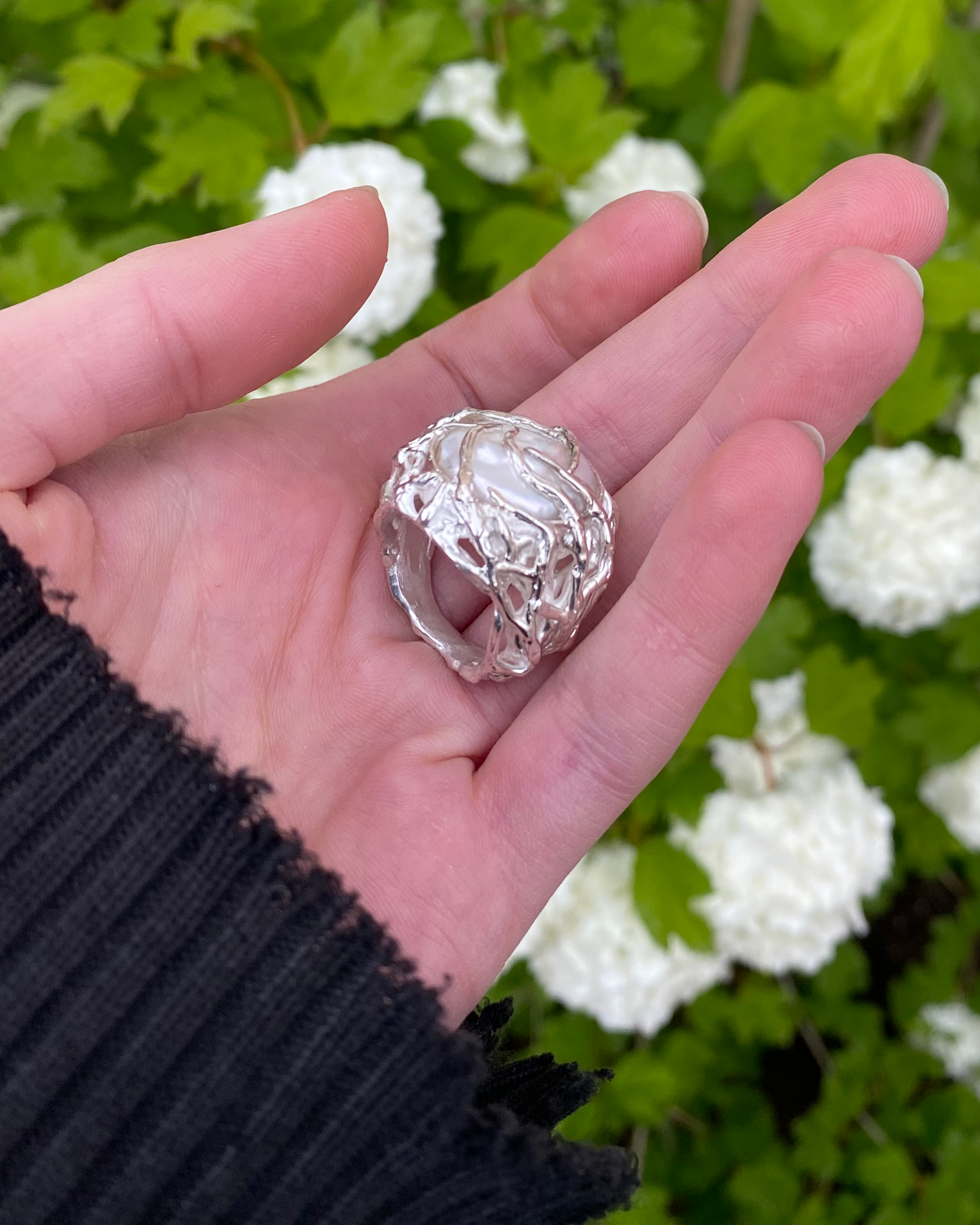 Chunky Pearl Ring