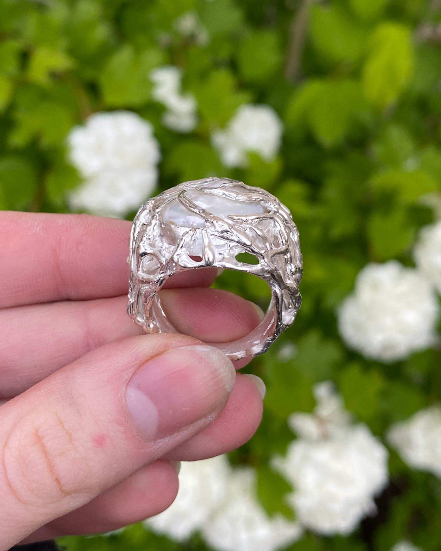 Chunky Pearl Ring