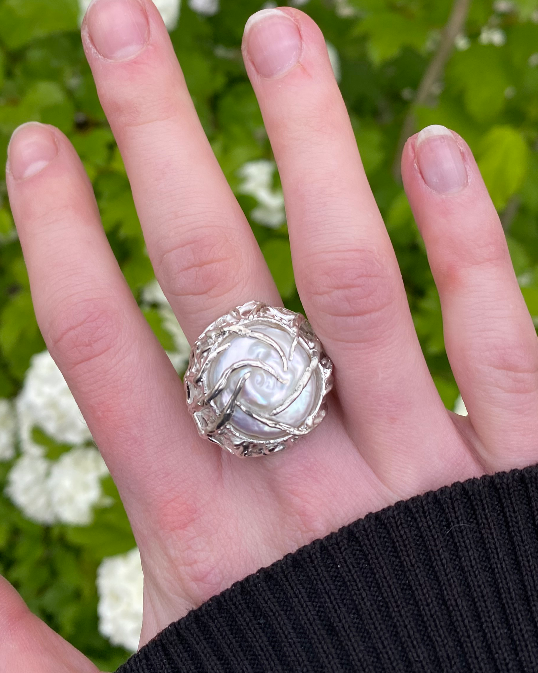 Chunky Pearl Ring