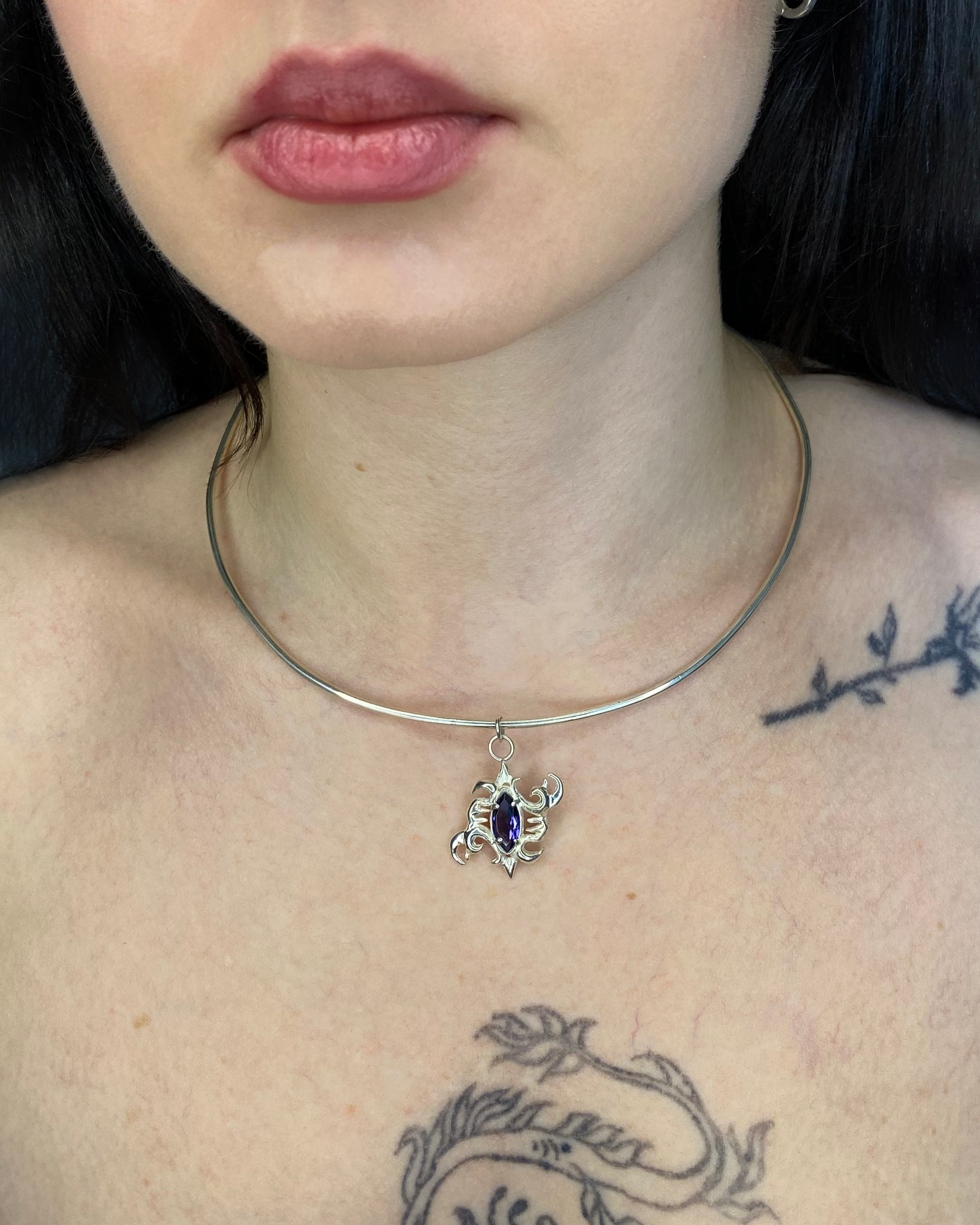 Whispers of the Blue Forest Necklace