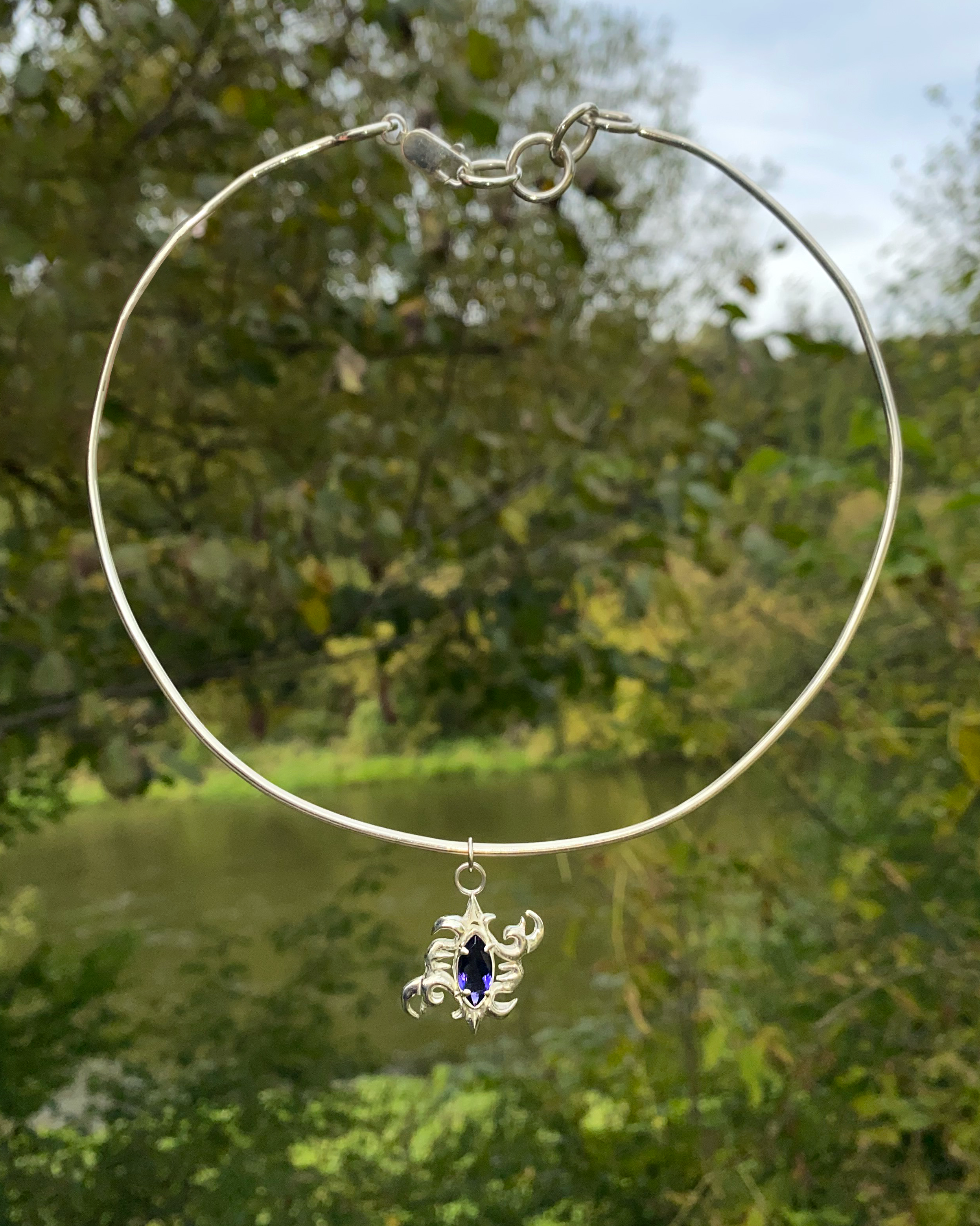 Whispers of the Blue Forest Necklace