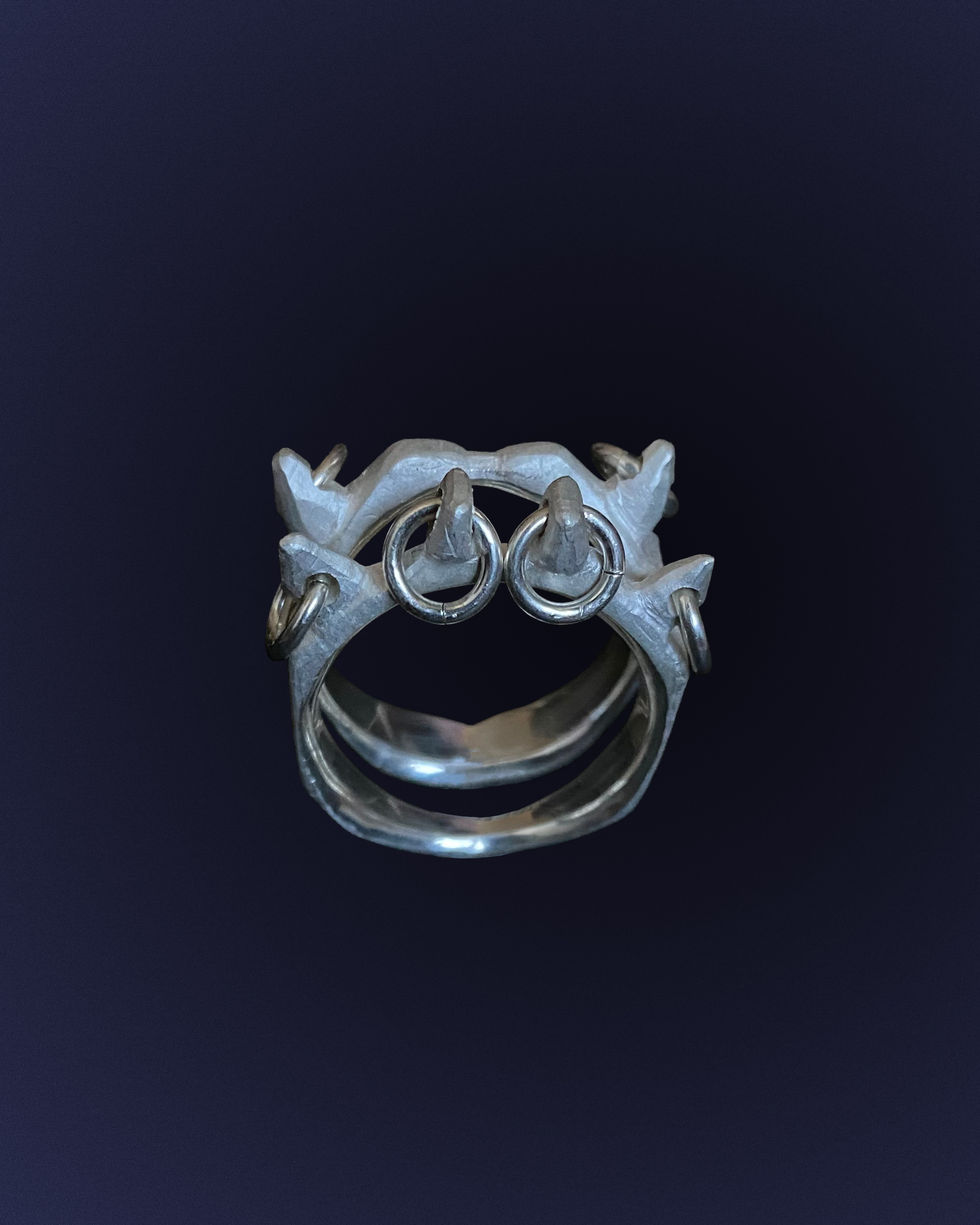 A set of Pierced Horns rings*