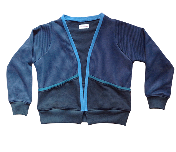 Sweatshirt fabric Cardigan