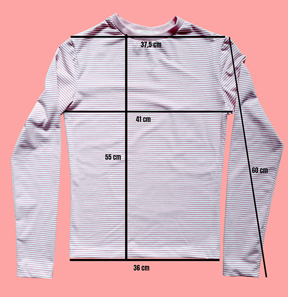 Pink and white Striped Long Sleeve Shirt