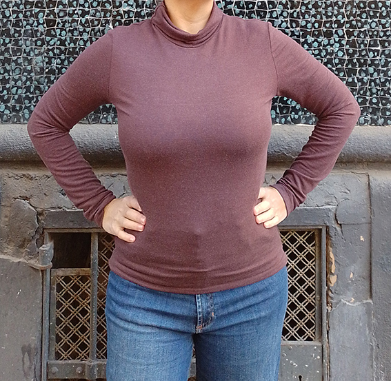 Turtleneck T-shirt