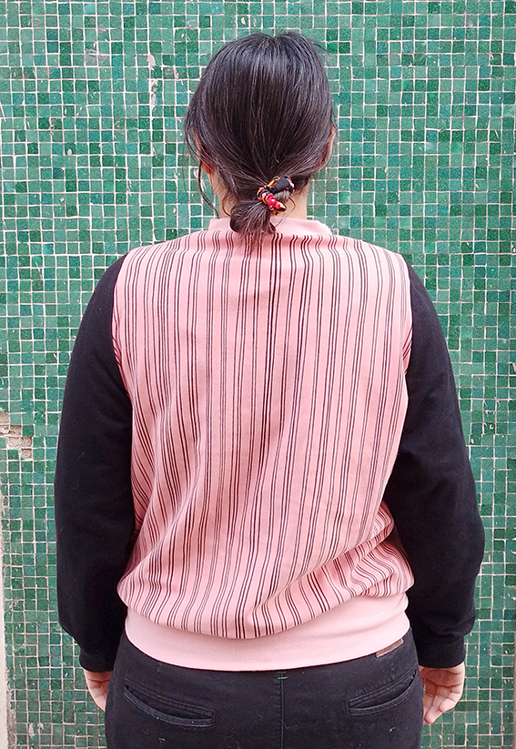 Pink and Black Sweatshirt