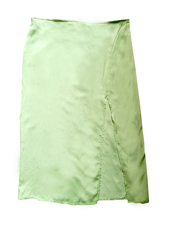 Light Green Viscose Skirt